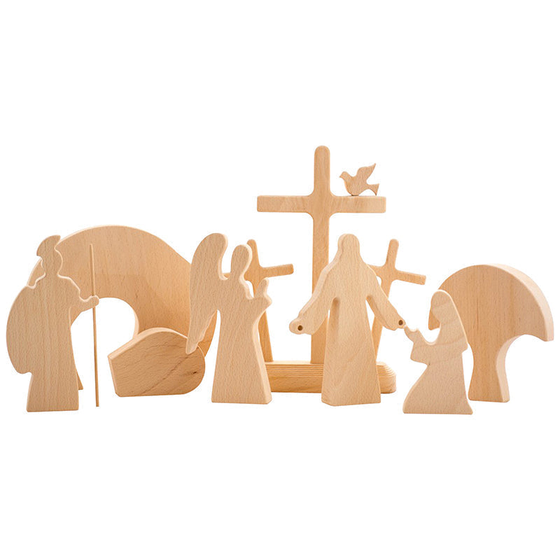 Junips | Easter Scene Wooden Decoration