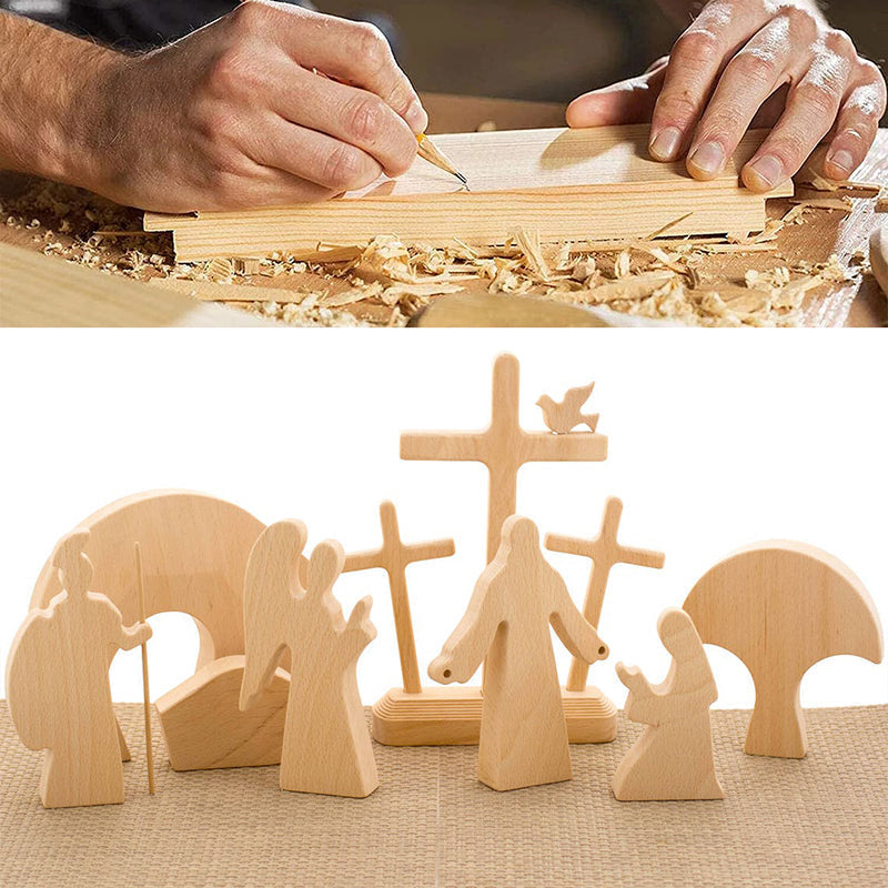 Junips | Easter Scene Wooden Decoration