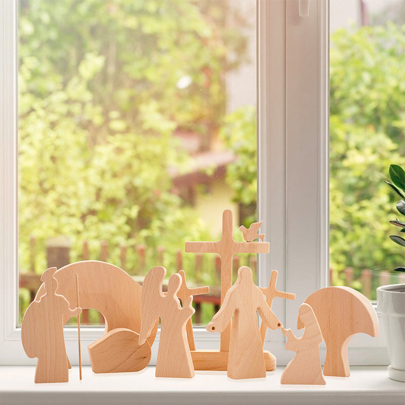 Junips | Easter Scene Wooden Decoration