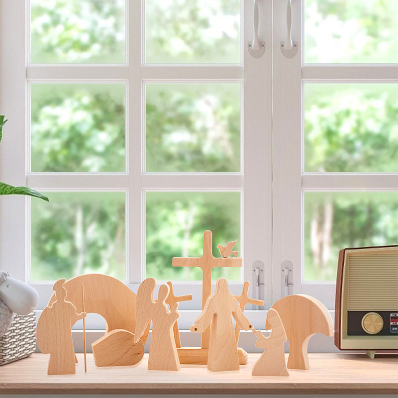 Junips | Easter Scene Wooden Decoration