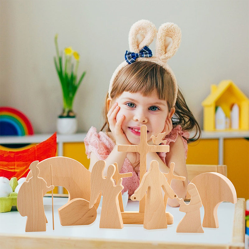 Junips | Easter Scene Wooden Decoration