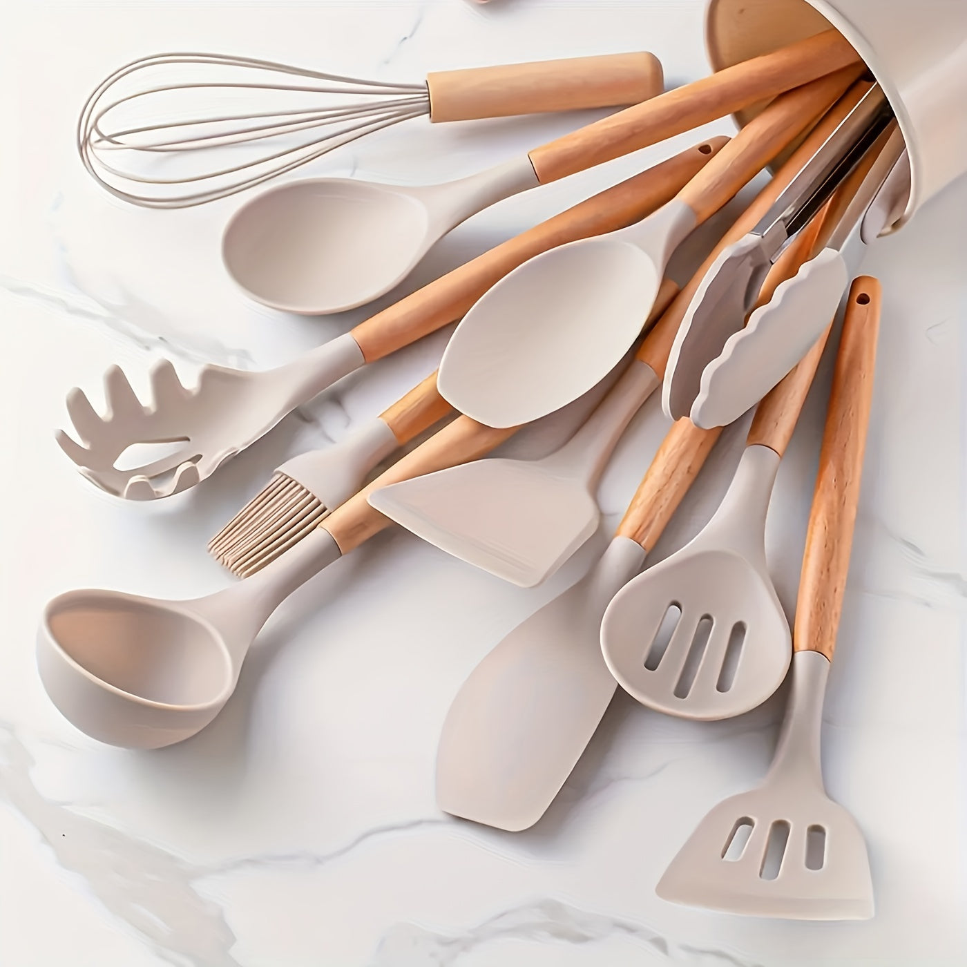 Junips | Silicone Kitchen Tools Set – Heat Resistant and Scratch Resistant