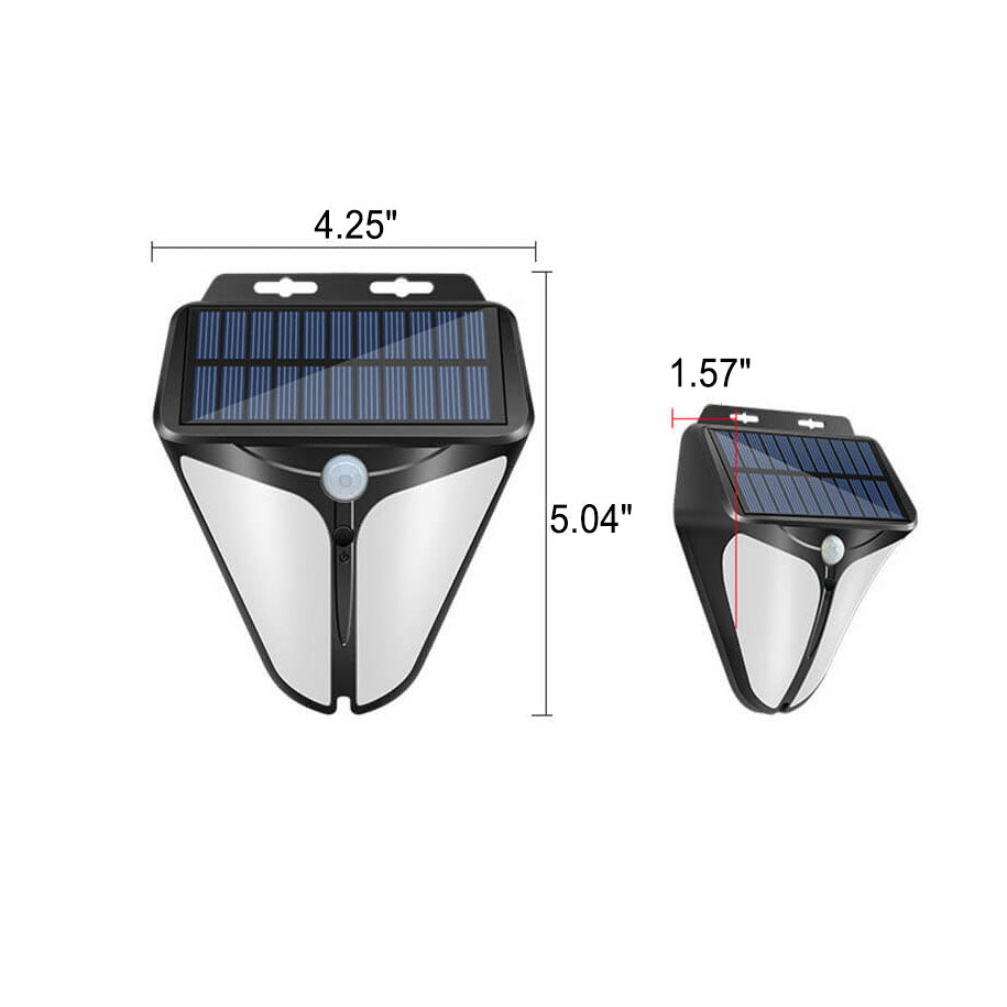 Junips | Solar Intelligent Triangle Outdoor Waterproof Body Sensor Patio LED Wall Light
