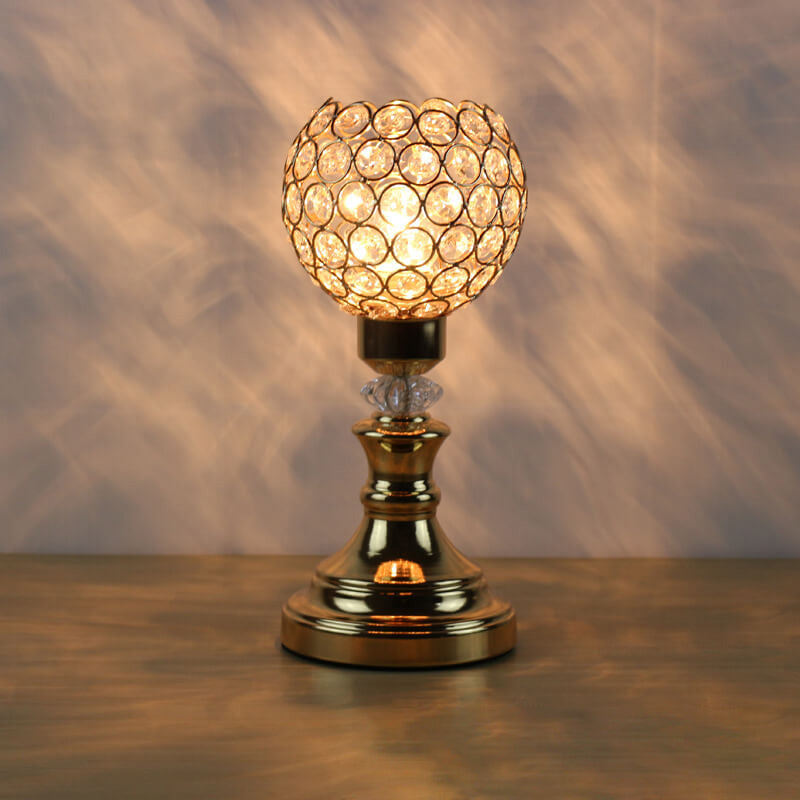 Junips | European Luxury Crystal Ball 1-Light Art Table Lamp