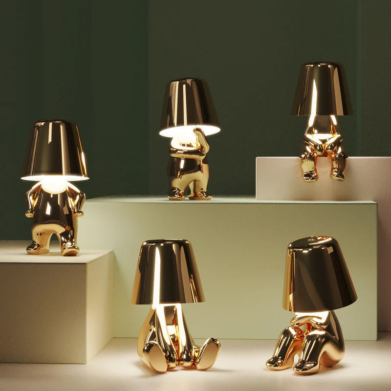 Junips | Thinker Little Golden Man Table Lamp
