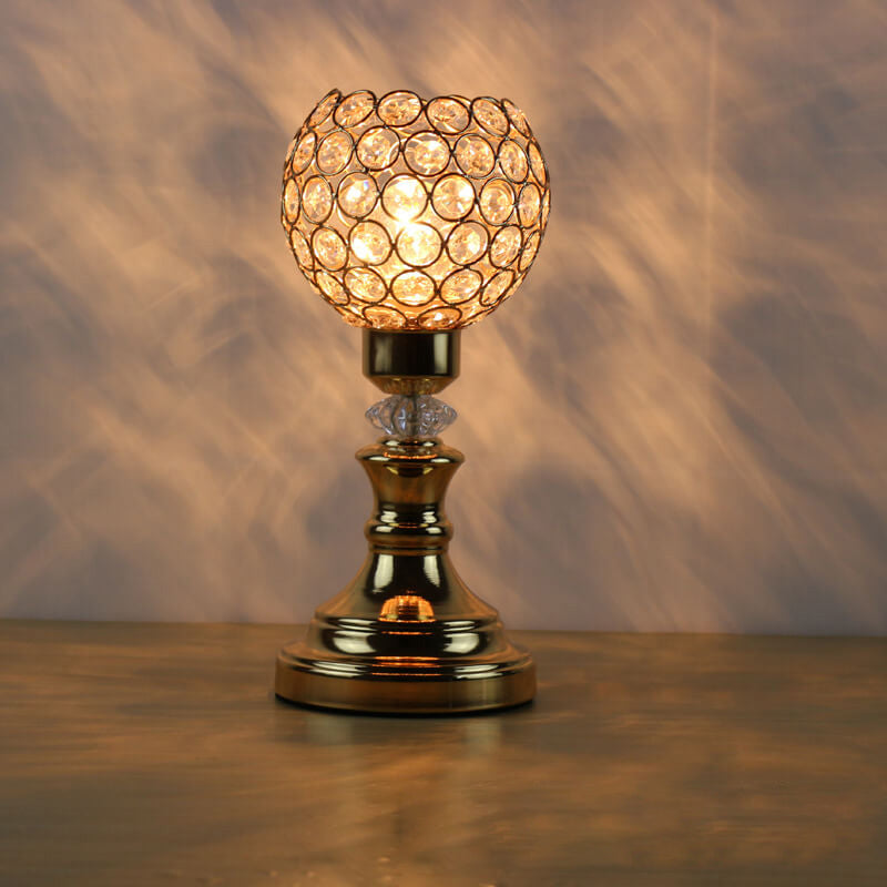 Junips | European Luxury Crystal Ball 1-Light Art Table Lamp