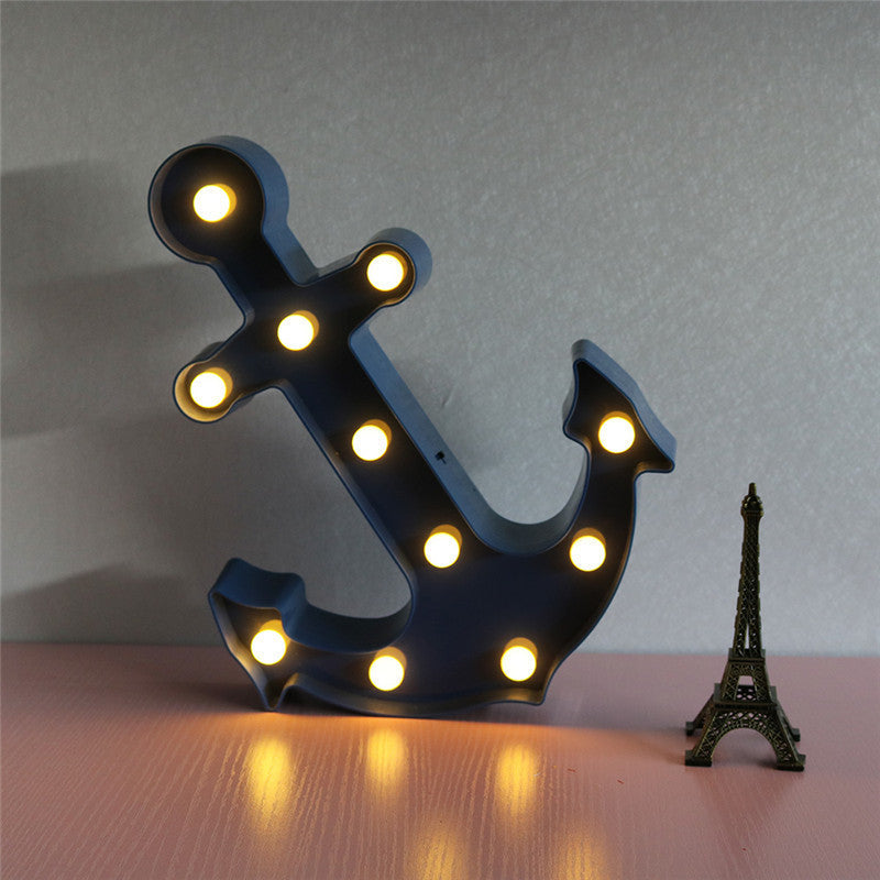 Junips | Scandinavian modern Boat Anchor ABS Battery LED Wall Sconce Lamp