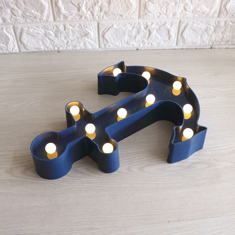 Junips | Scandinavian modern Boat Anchor ABS Battery LED Wall Sconce Lamp