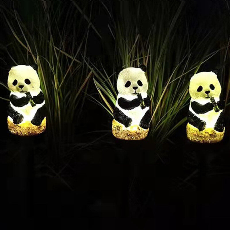 Junips | Solar resin panda outdoor waterproof patio decoration ground light