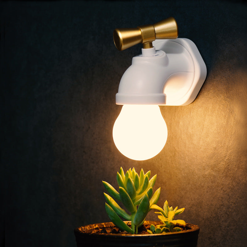 Junips | Modern creative faucet ABS PC USB LED night light wall lamp