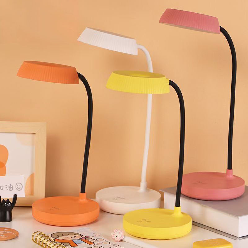 Junips | Nordic Minimalist Round Plate LED Touch Eye Protection USB Desk Lamp