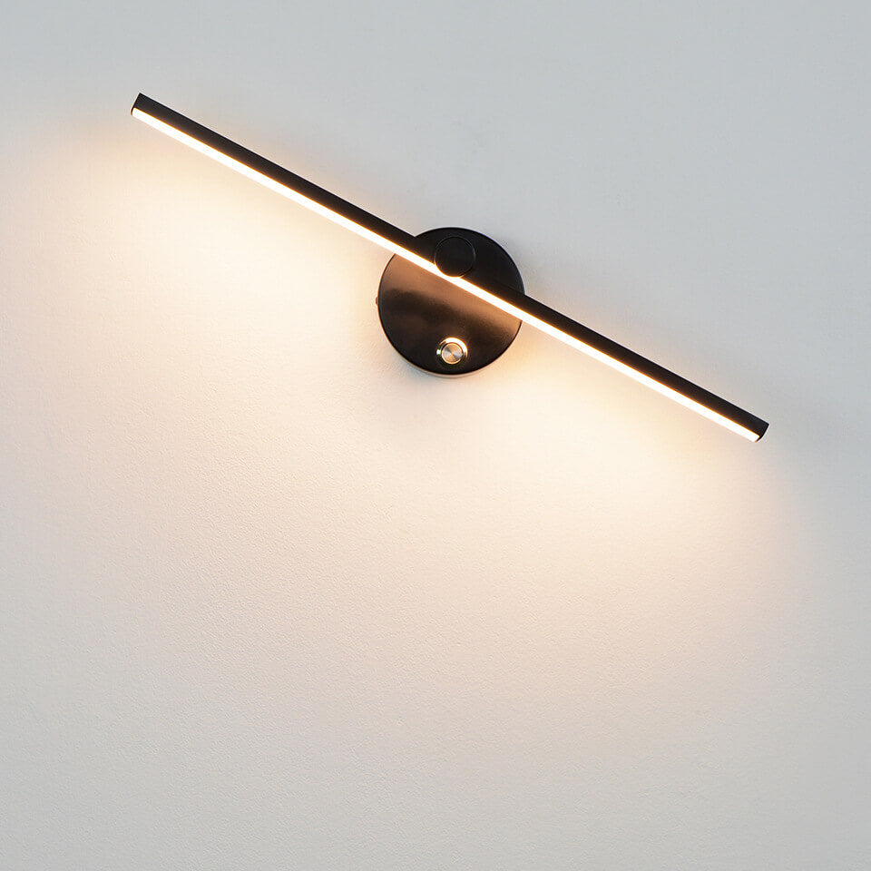 Junips | Nordic Minimalist Aluminium Long Bar Switch LED Mirror Wall Light Lamp