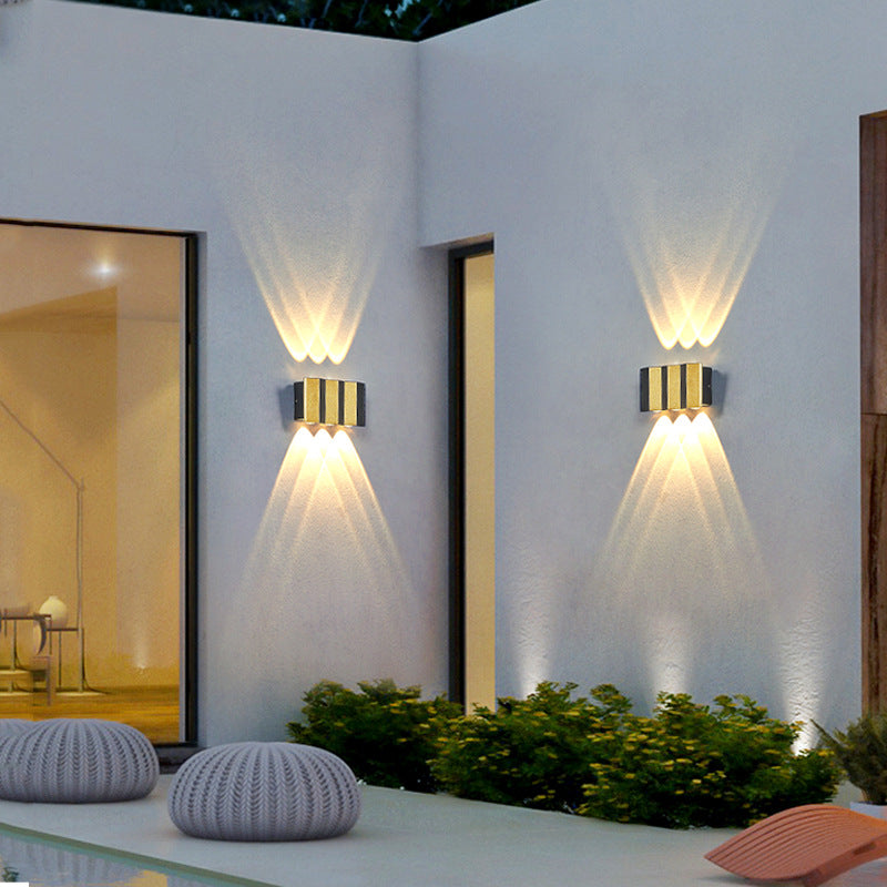 Junips | Modern Light Luxury Golden Aluminium Outdoor Waterproof Terrace LED Wall Light Lamp