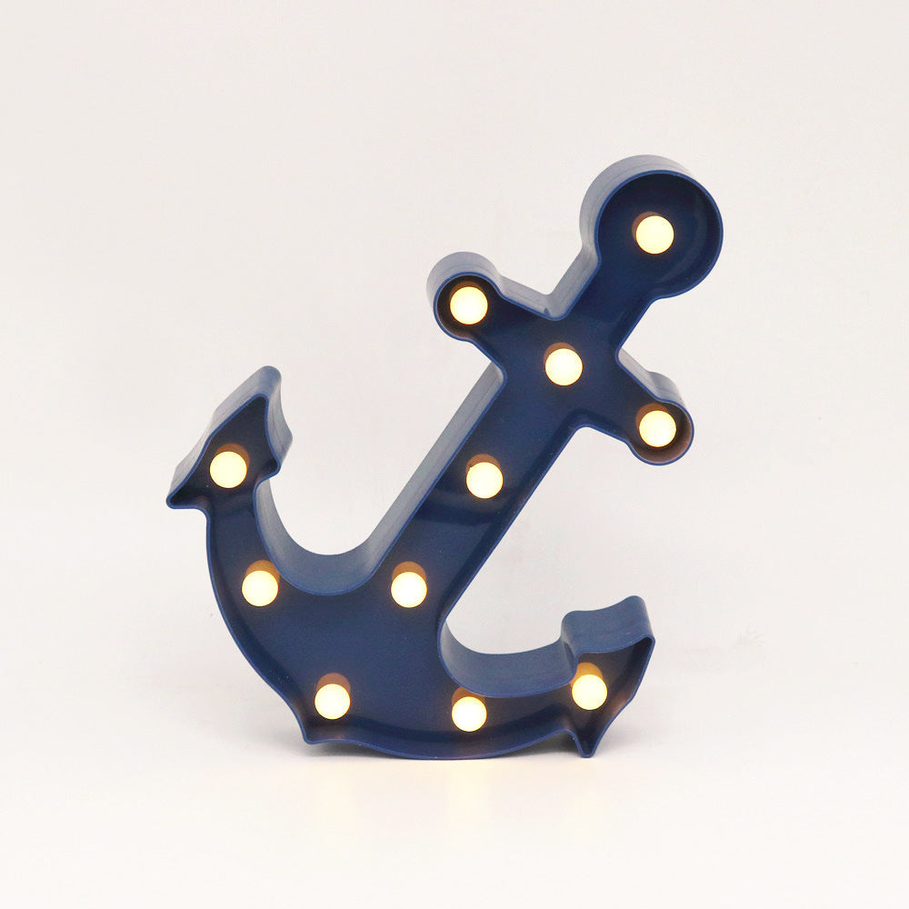 Junips | Scandinavian modern Boat Anchor ABS Battery LED Wall Sconce Lamp