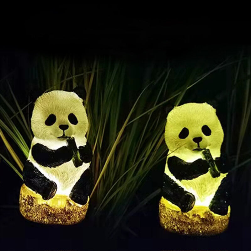 Junips | Solar resin panda outdoor waterproof patio decoration ground light