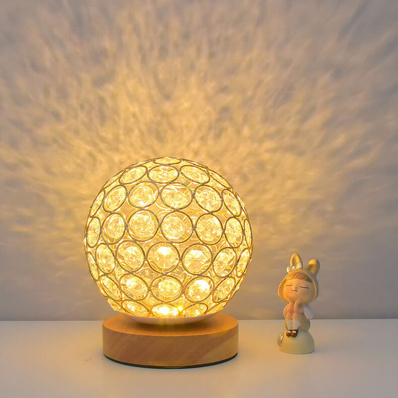 Junips | Modern Minimalist Round USB rechargeable LED table lamp