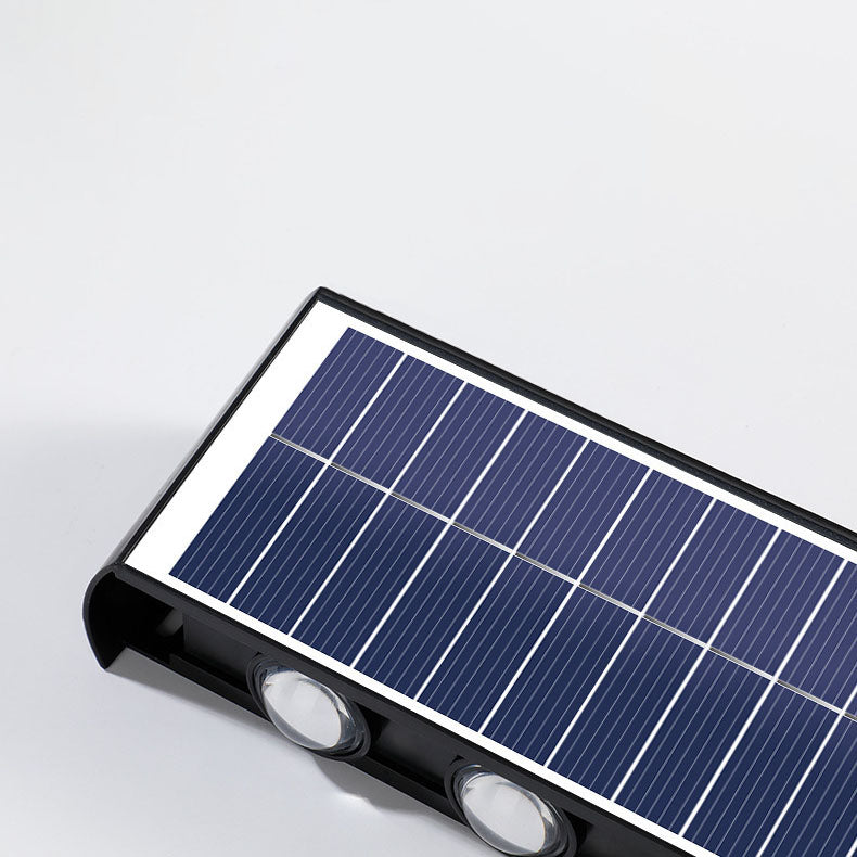Junips | Modern Simplicity Solar Waterproof Rectangular ABS PMMA LED Wall Light Lamp For Outdoor Patio