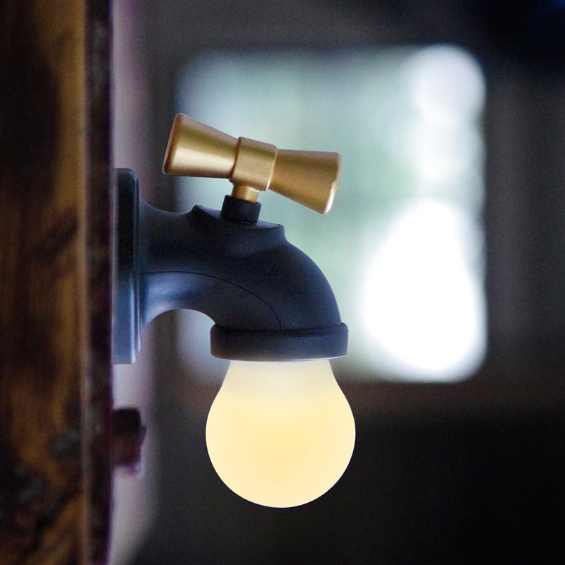 Junips | Modern creative faucet ABS PC USB LED night light wall lamp