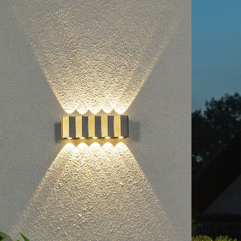 Junips | Modern Light Luxury Golden Aluminium Outdoor Waterproof Terrace LED Wall Light Lamp
