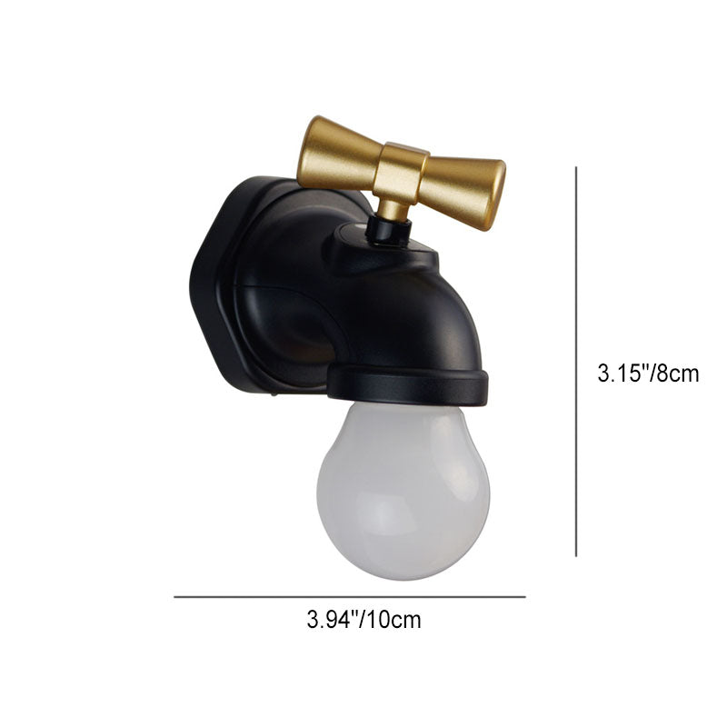 Junips | Modern creative faucet ABS PC USB LED night light wall lamp