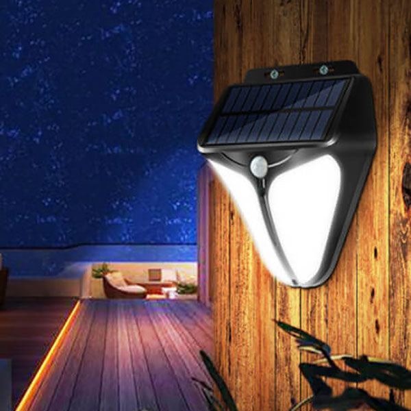 Junips | Solar Intelligent Triangle Outdoor Waterproof Body Sensor Patio LED Wall Light