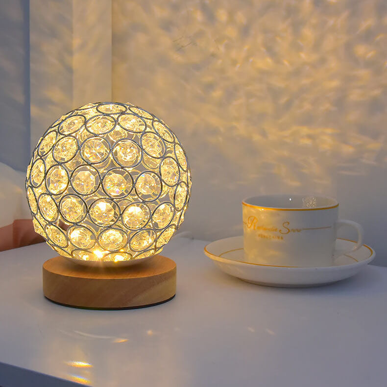 Junips | Modern Minimalist Round USB rechargeable LED table lamp
