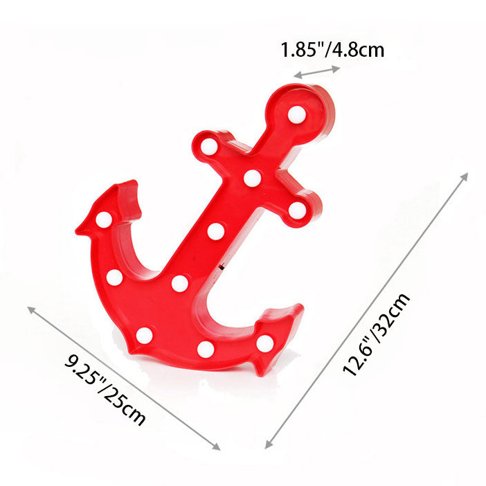 Junips | Scandinavian modern Boat Anchor ABS Battery LED Wall Sconce Lamp