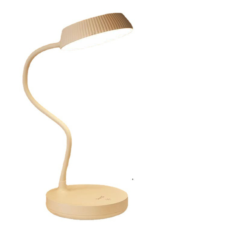 Junips | Nordic Minimalist Round Plate LED Touch Eye Protection USB Desk Lamp