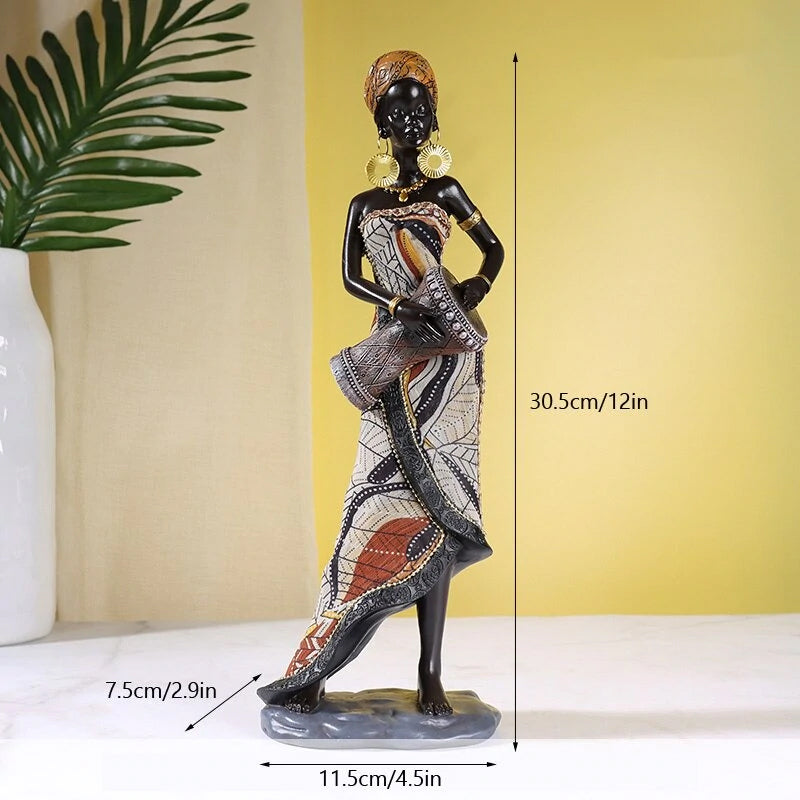 Junips | African Female Musician Sculpture