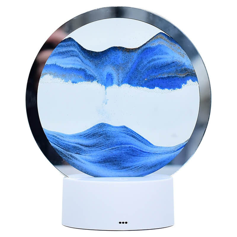 Junips | Creative Round Hourglass Quicksand 3D LED Night Light Table Lamp