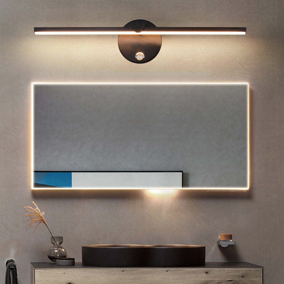 Junips | Nordic Minimalist Aluminium Long Bar Switch LED Mirror Wall Light Lamp