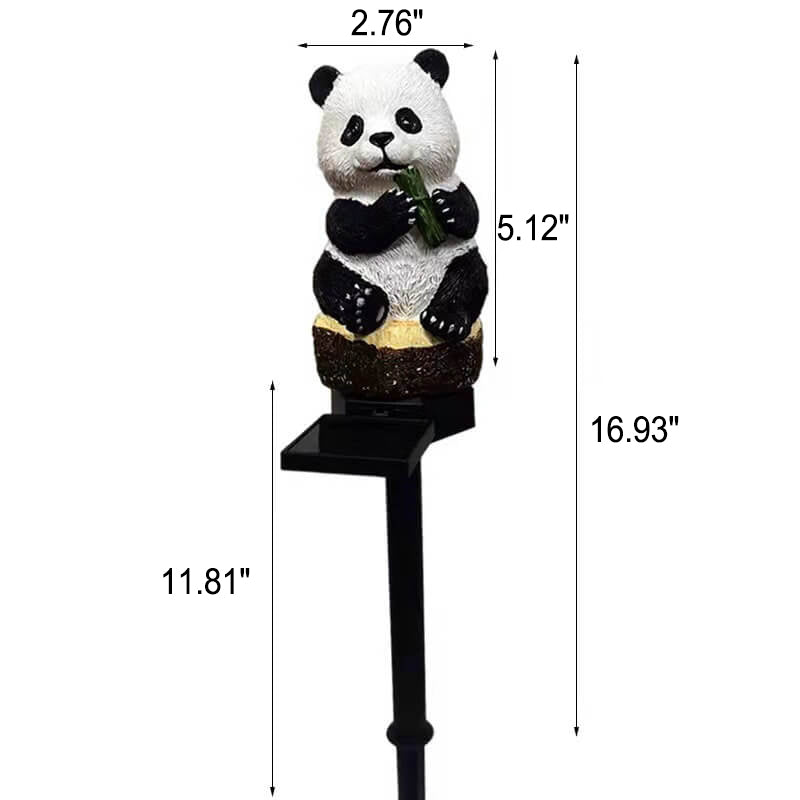 Junips | Solar resin panda outdoor waterproof patio decoration ground light