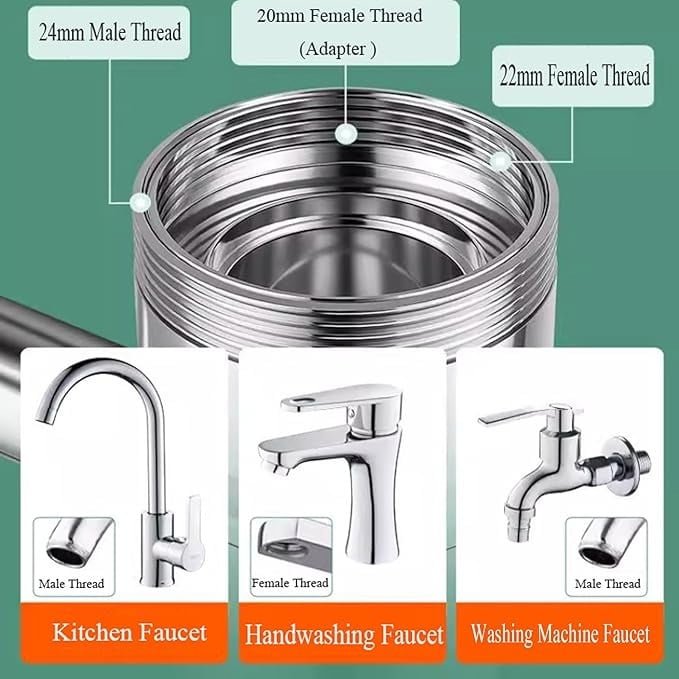 Upgrade Your Sink Experience with the 360° Rotating U Shaped Faucet Extender 🚰