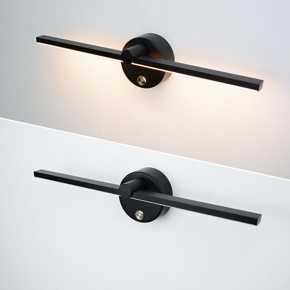 Junips | Nordic Minimalist Aluminium Long Bar Switch LED Mirror Wall Light Lamp
