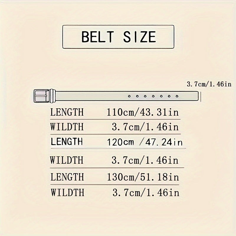 Junips | Men’s Genuine Leather Belt with Automatic Buckle – Classic Adjustable Cowhide Waist Belt