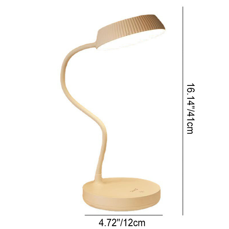 Junips | Nordic Minimalist Round Plate LED Touch Eye Protection USB Desk Lamp