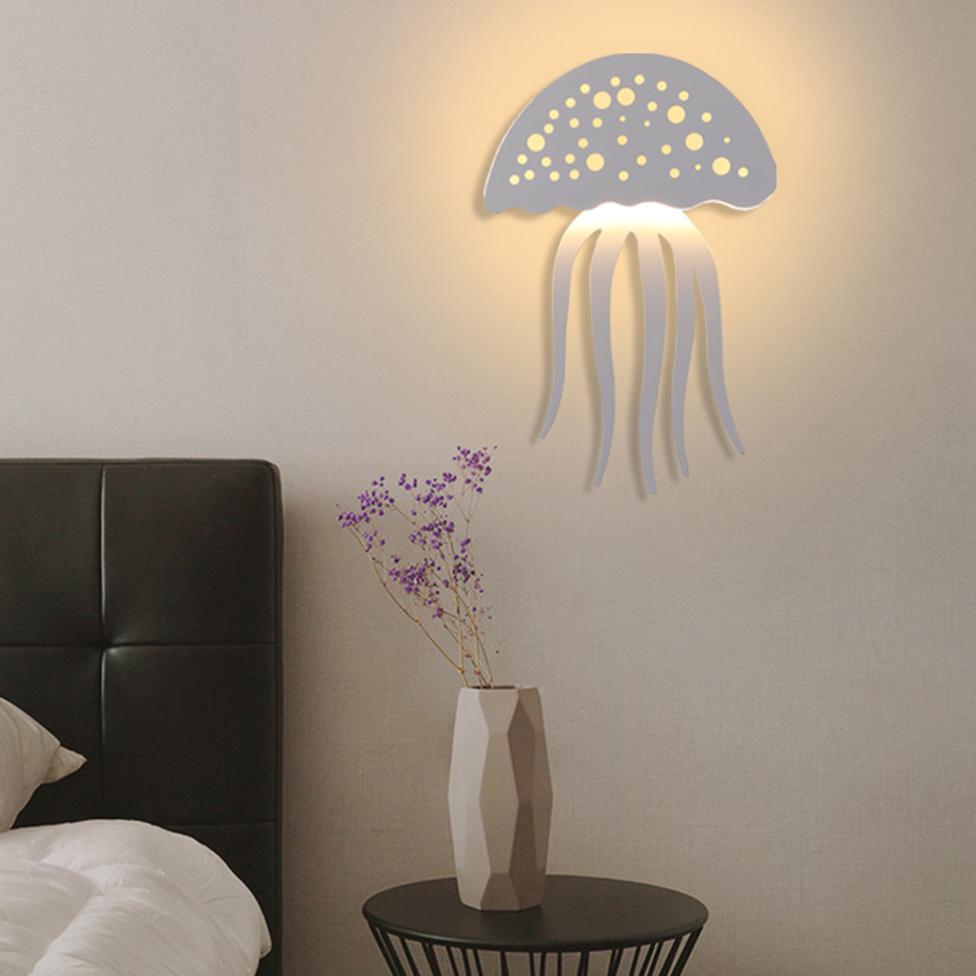 Junips | Modern creative 1-Light LED Jellyfish Wall Light