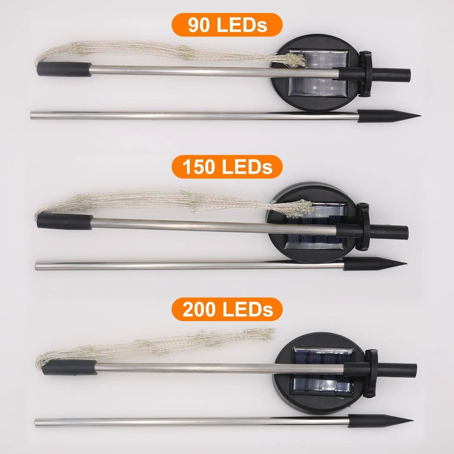 Junips | 4 Piece Solar Firework Garden Lights - Weatherproof LED Decorative Lighting, Solar Energy for Garden and Patio