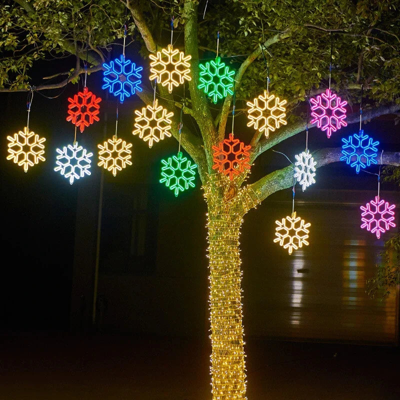Junips | Waterproof LED Snowflake Light for Festive Winter Decoration