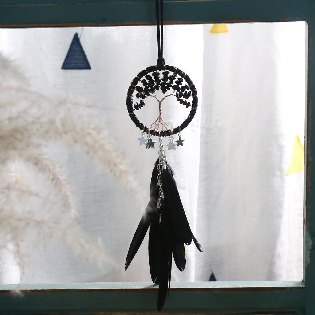 Junips | Frendorf Tree of Life Gemstone Dreamcatcher Hanging Jewelry