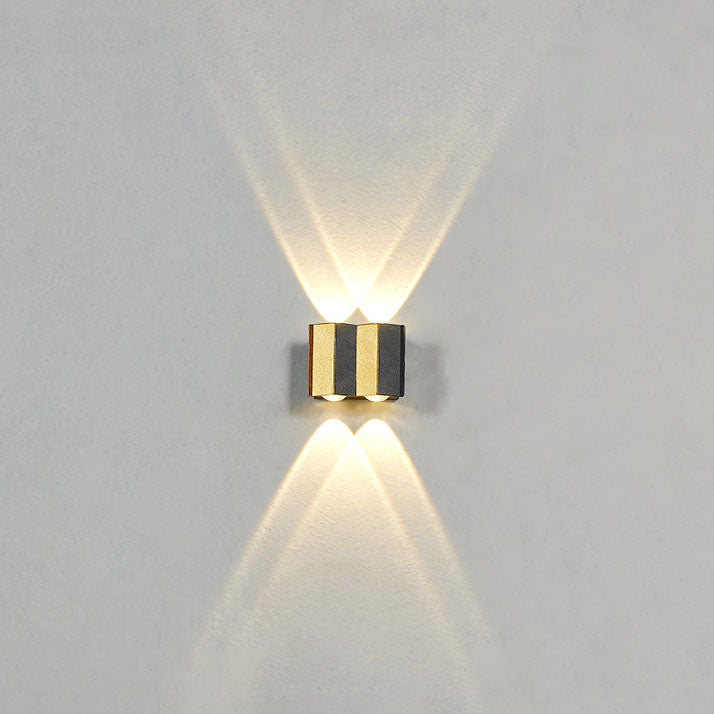 Junips | Modern Light Luxury Golden Aluminium Outdoor Waterproof Terrace LED Wall Light Lamp