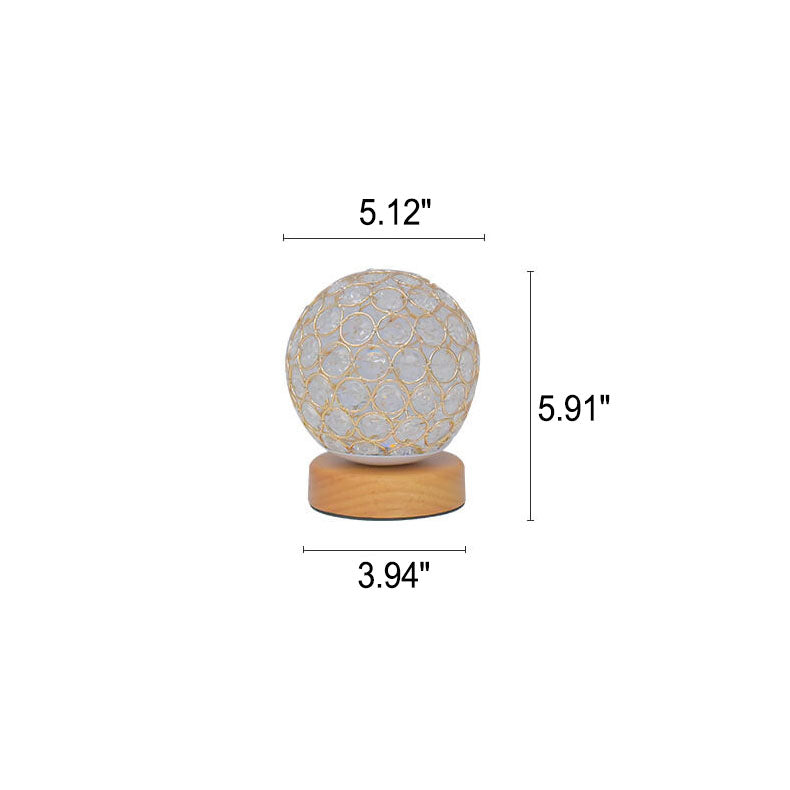 Junips | Modern Minimalist Round USB rechargeable LED table lamp