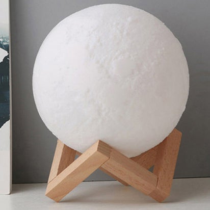 Junips | Creative Mini Rechargeable 3D Printed Moon 1-Light LED Table Lamp
