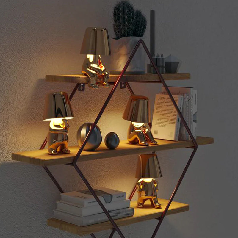 Junips | Thinker Little Golden Man Table Lamp