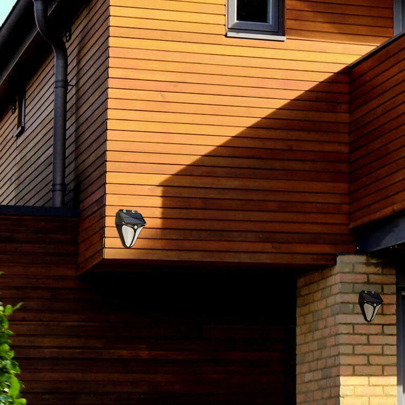 Junips | Solar Intelligent Triangle Outdoor Waterproof Body Sensor Patio LED Wall Light