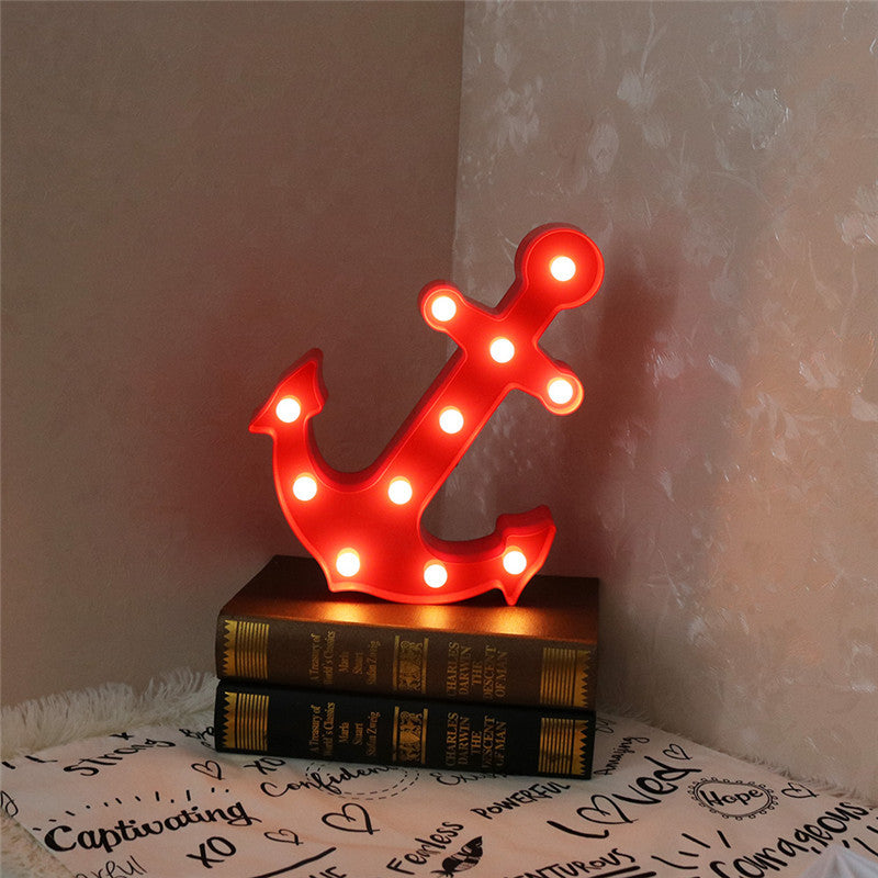 Junips | Scandinavian modern Boat Anchor ABS Battery LED Wall Sconce Lamp
