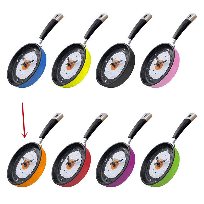 Junips | Fried Egg Pan Clock Silent Clock Wall Clock Wall Clock