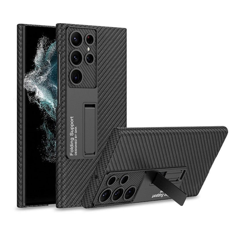 Junips | Luxurious, ultra-thin leather phone case, shockproof, for Samsung Galaxy 23