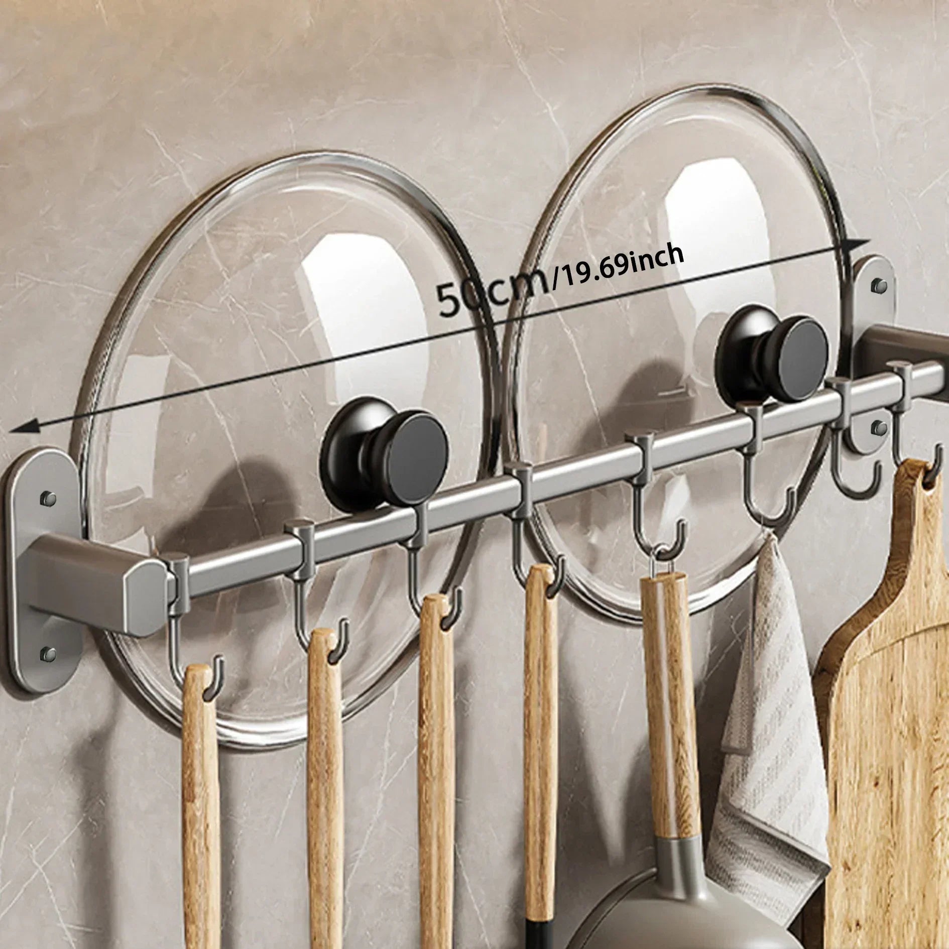 Junips | Storage shelf for kitchen utensils – versatile use – wall-mounted – storage shelf for pan lids and spatulas