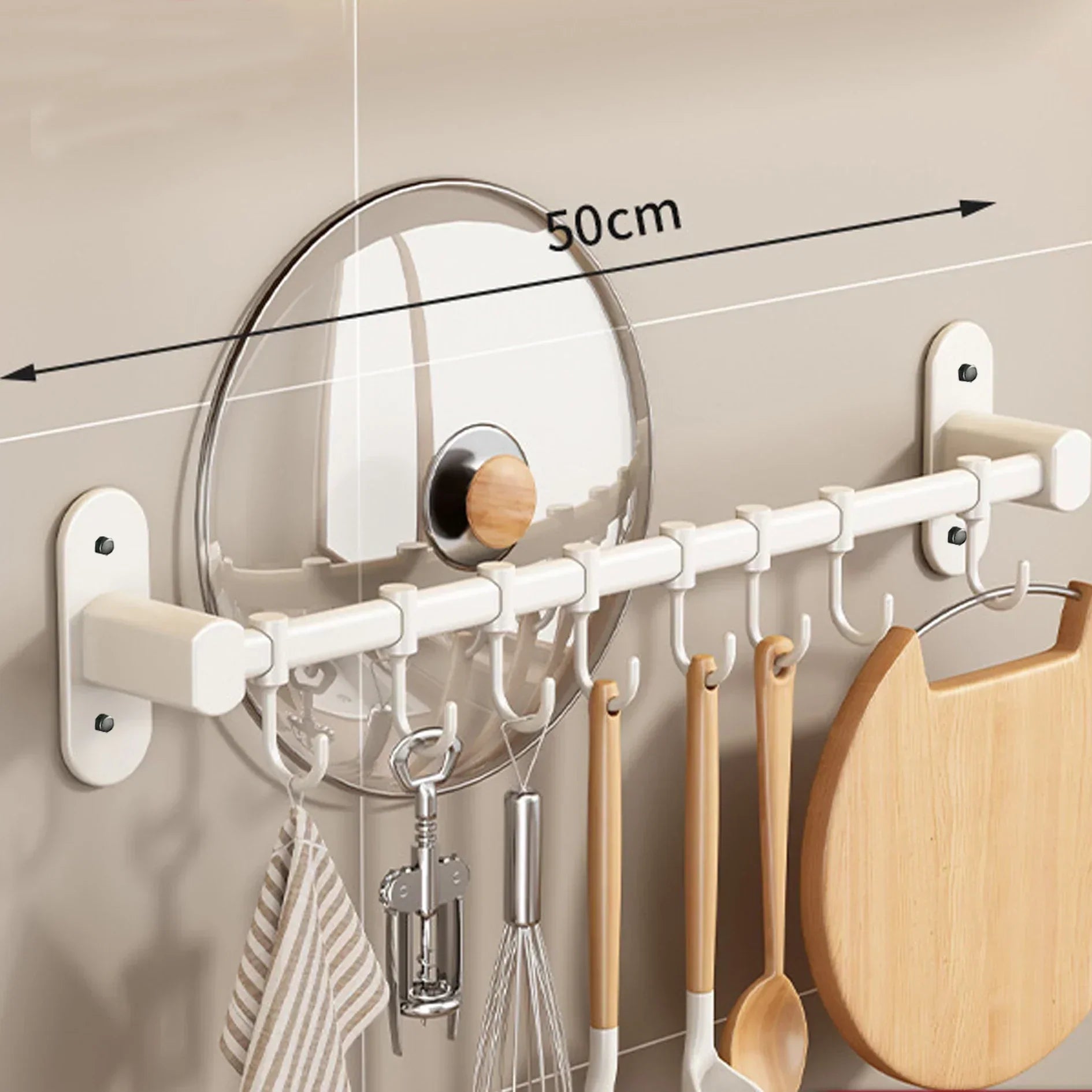 Junips | Storage shelf for kitchen utensils – versatile use – wall-mounted – storage shelf for pan lids and spatulas